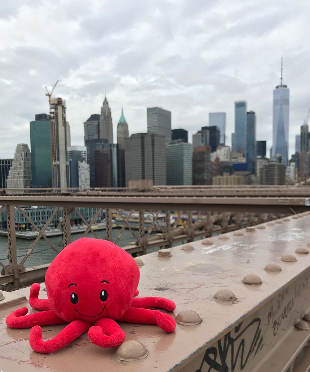 Octobot's mascot in New York City.