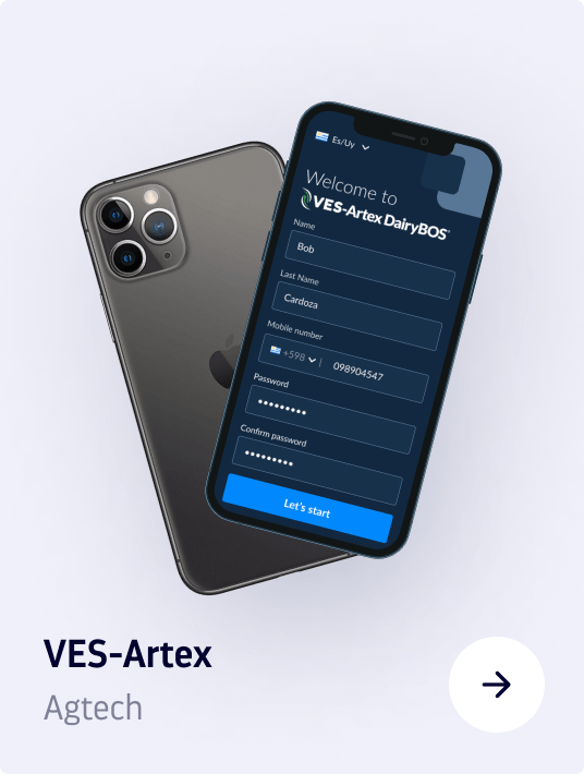 VES-Artex Cell phone mockups.