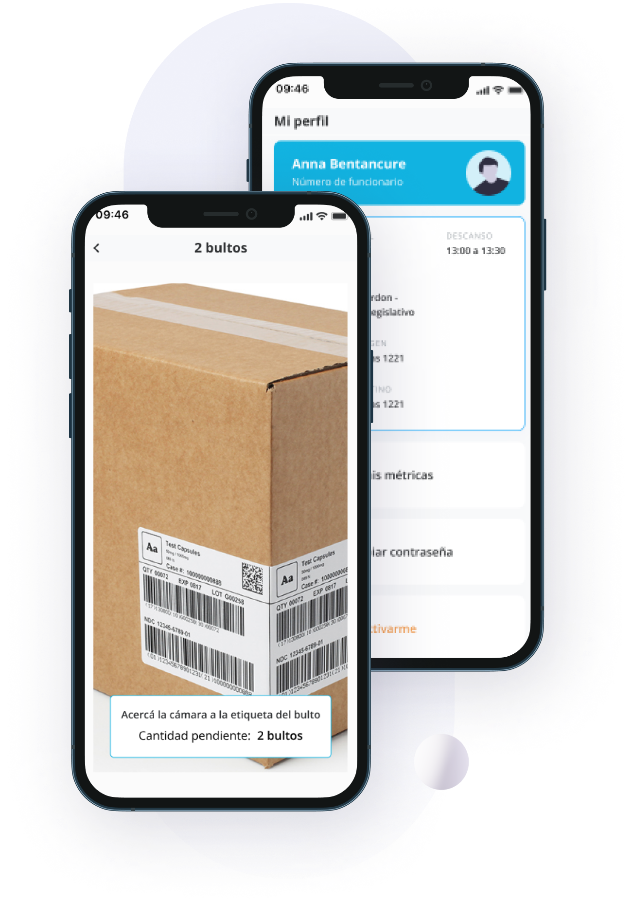 Mobile app for managing deliveries.